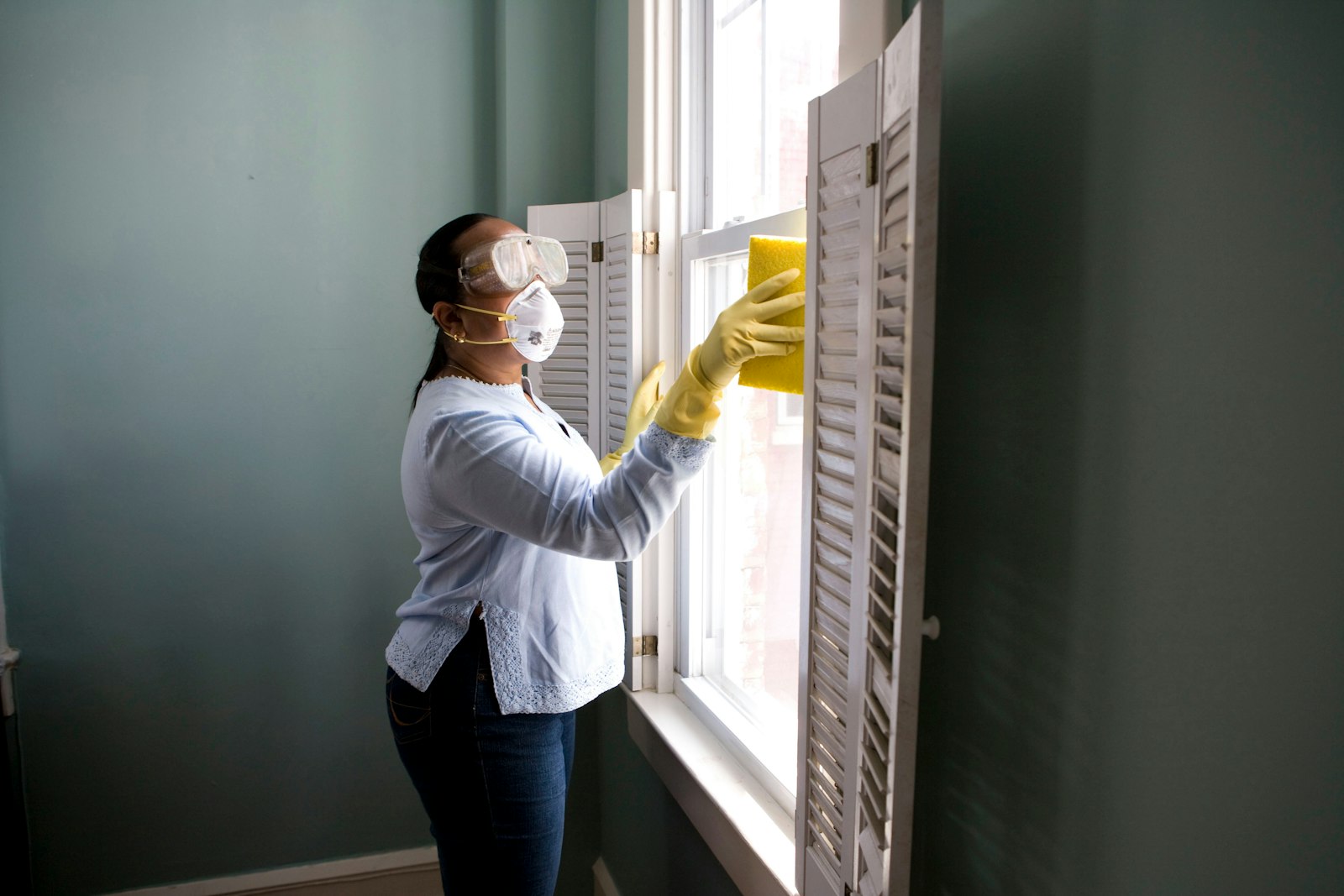 Professional cleaning team preparing commercial facilities