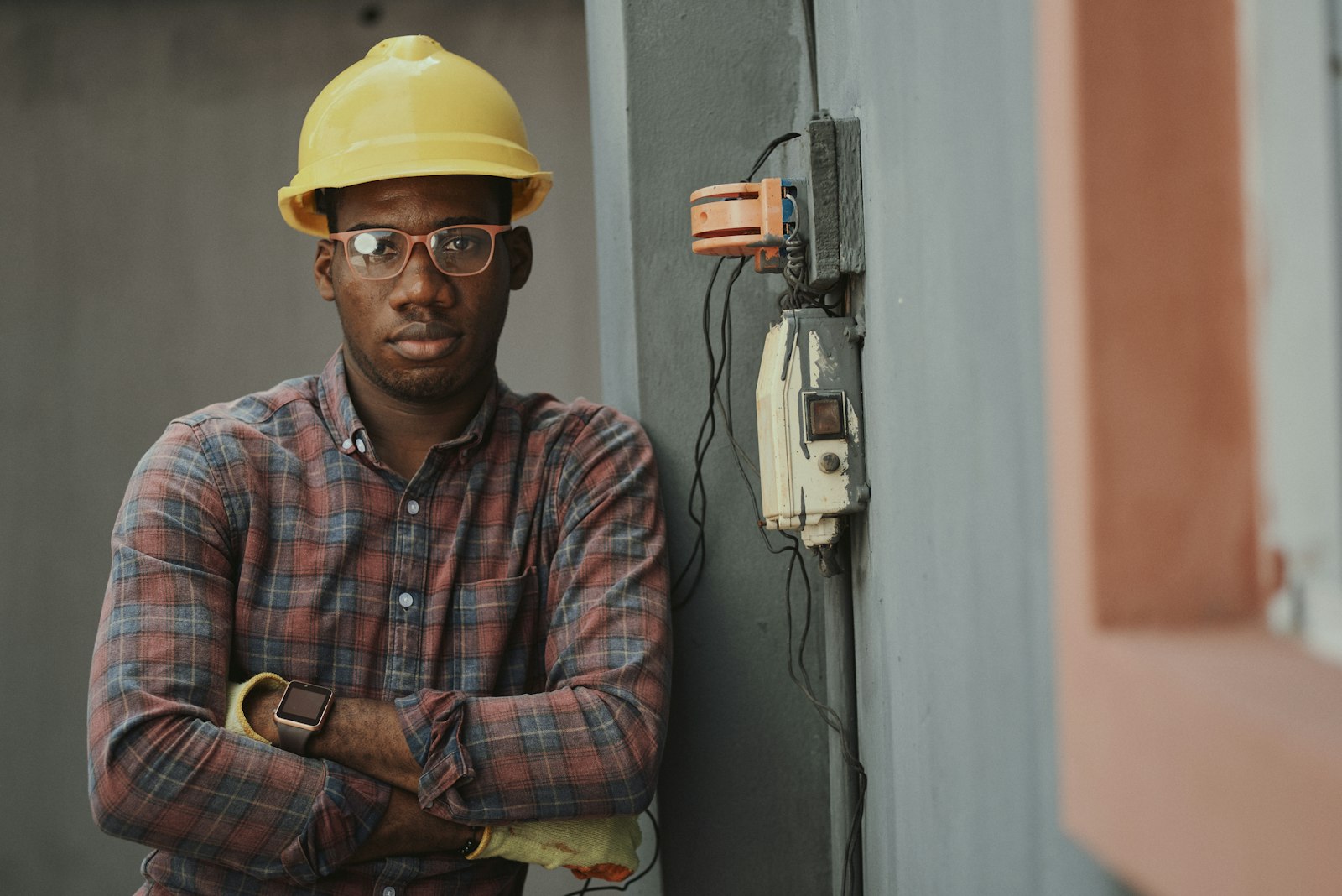 Trade technician on site — HVAC and field-service ready