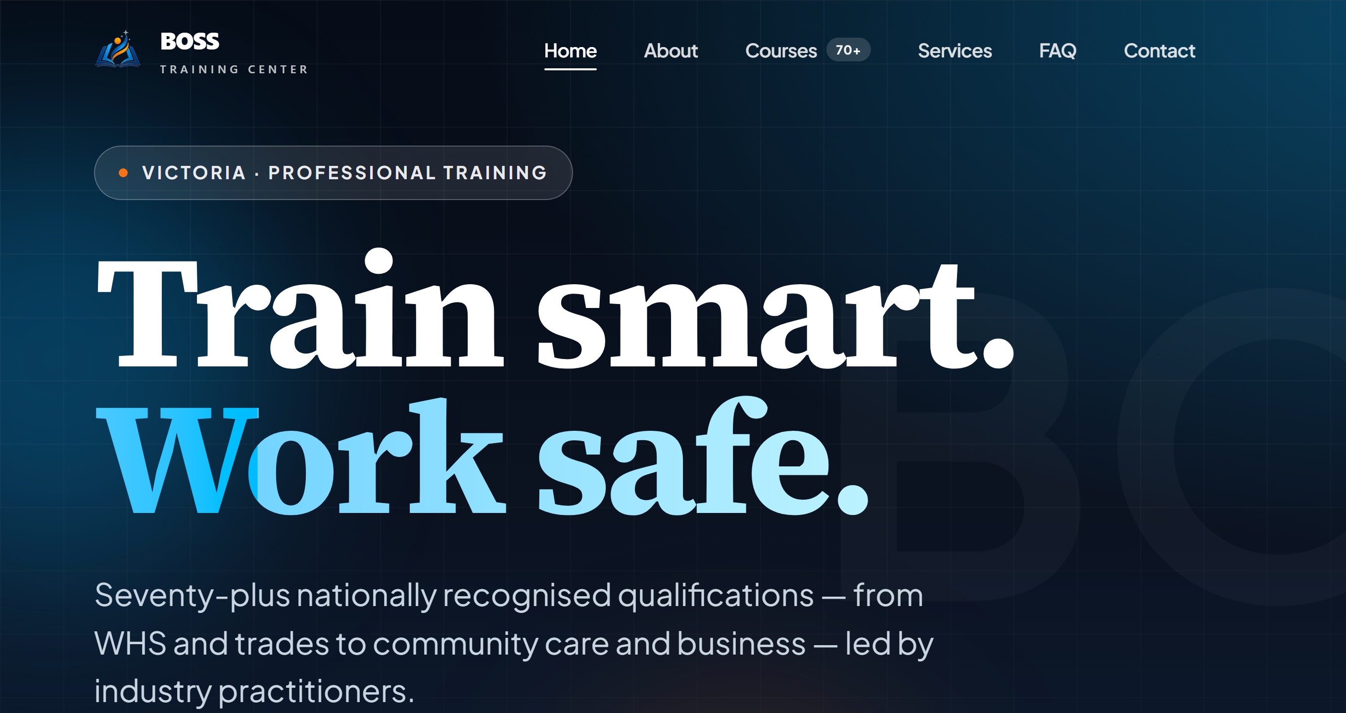 Boss Training Center website