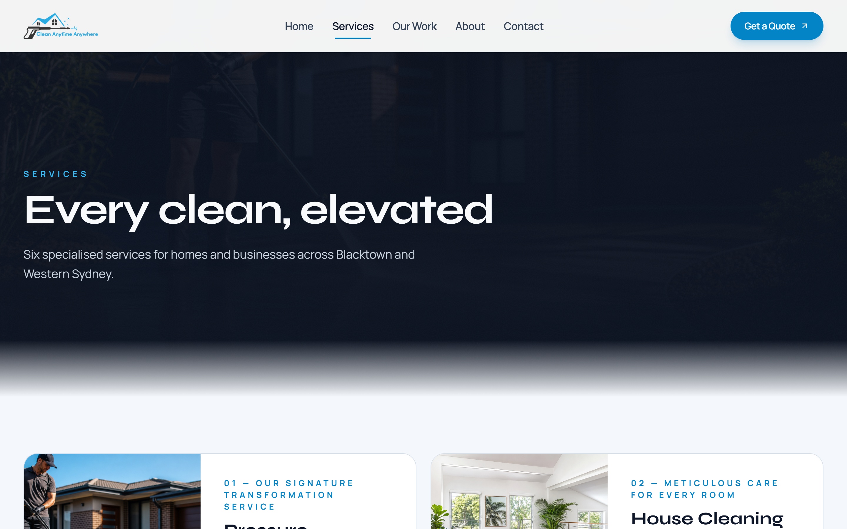 Clean Anytime Anywhere Services