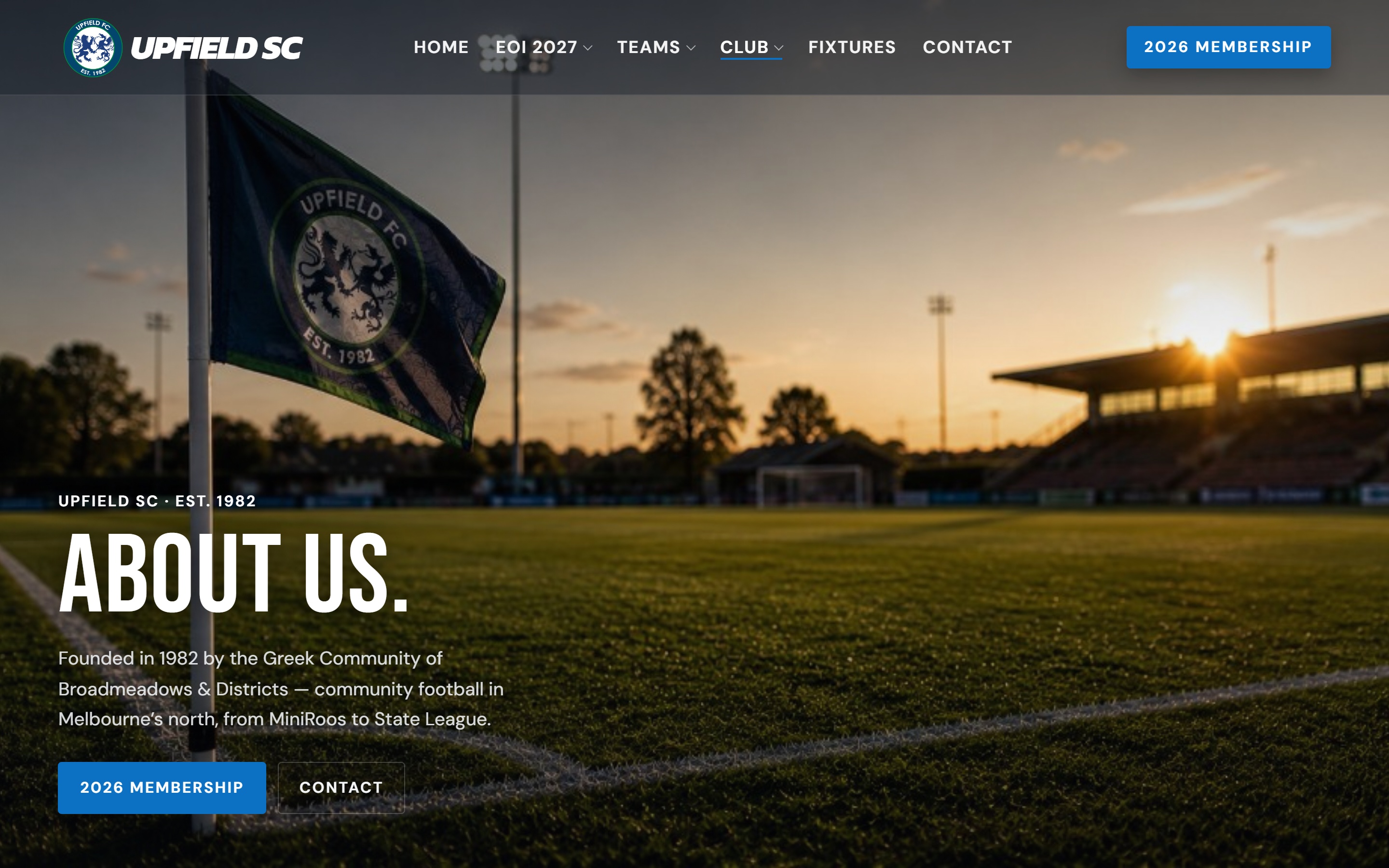 Upfield SC About