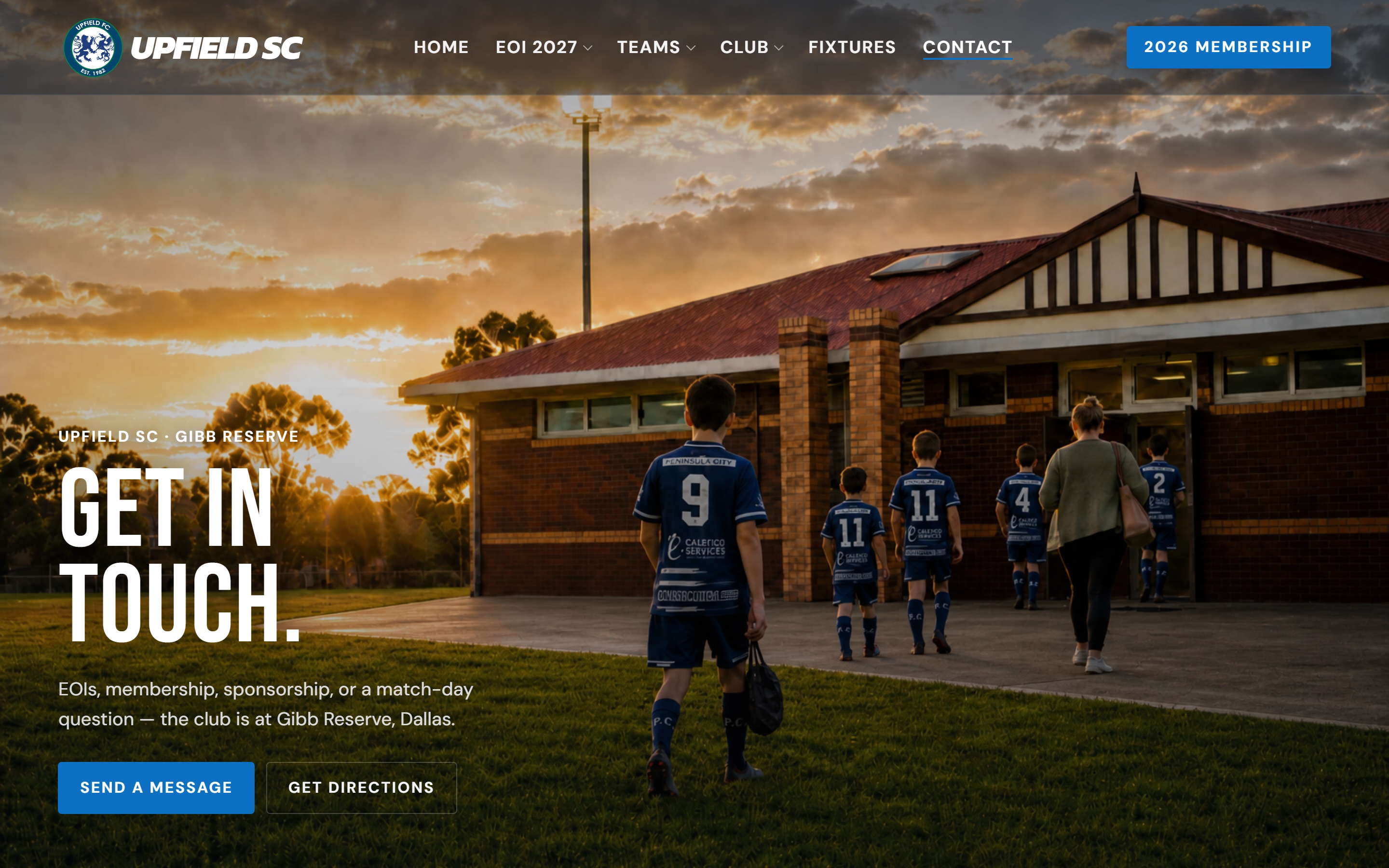 Upfield SC Contact